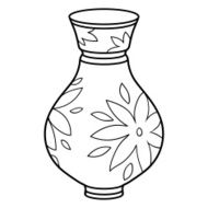 Coloring book (vase) N3