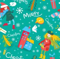 Christmas seamless pattern N16