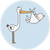 Stork Brings Cute Newborn Baby Boy