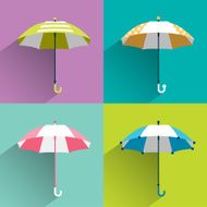 Umbrella sign Various color and design parasol N2