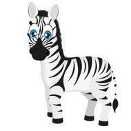 Cute baby zebra cartoon
