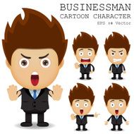 Businessman cartoon character EPS 10 vector N12