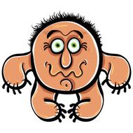 Funny cartoon monster vector illustration N7