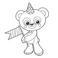 Coloring book (bear) N12