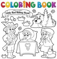 Coloring book fairy tale theme 1