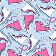 Sneakers Seamless background N7