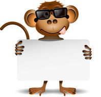 monkey with sunglasses