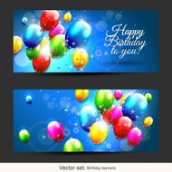 Birthday balloons banners N2