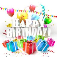 Modern birthday background N7