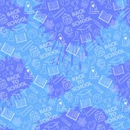 Seamless abstract school pattern