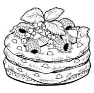 Coloring book (cake) N10