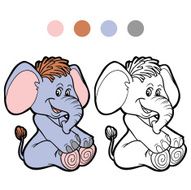 Coloring book (elephant) N5