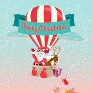 Festive Merry Christmas greeting card N2