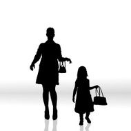 Vector silhouette of family N381