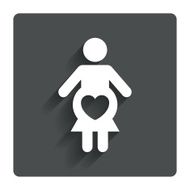 Pregnant sign icon Pregnancy symbol N13