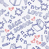 Seamless Back to School Pattern