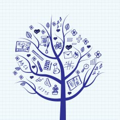 Tree a school stationery