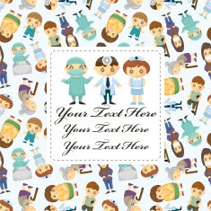Doctors and Patient people card