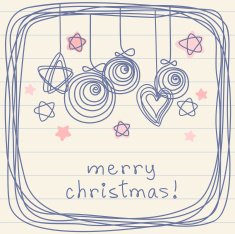 Sketchy Christmas greeting design