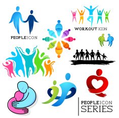 People Connected Icons