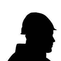 Vector silhouette of a man N7