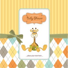Baby shower card N139
