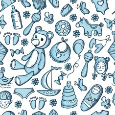 Kids and toys pattern N11