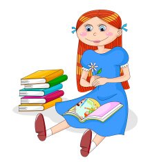 Girl With Books N5