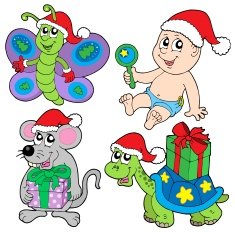 Big various Christmas characters collection