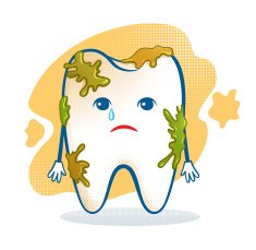 Cute aching tooth character N2