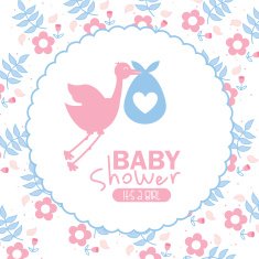 Baby shower design N346