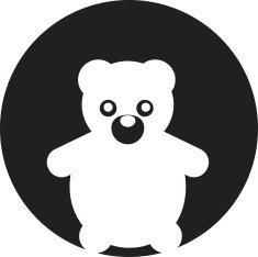 Teddy Bear Toy - Vector icon isolated N5