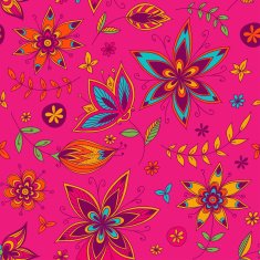 Seamless texture with flowers N6