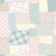 Seamless patchwork pattern