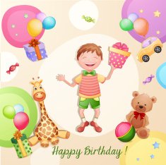 Happy birthday illustration N4