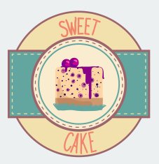 Vintage cupcake poster design N6