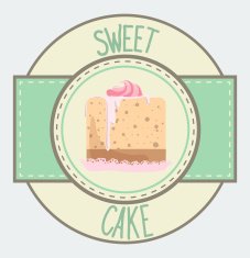 Vintage cupcake poster design N7