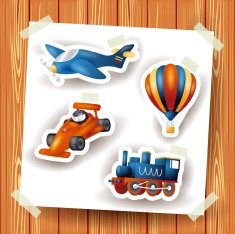 Series of icons motor and transport