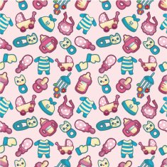 seamless baby toy pattern N6