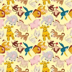cartoon animal seamless pattern N5