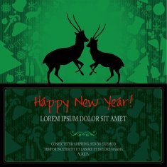 Happy New Year vector card or background N15