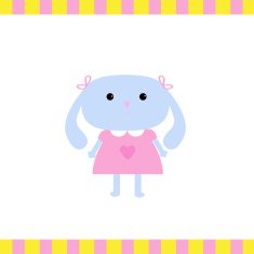 Cute little bunny girl