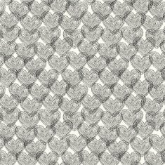 Black and white linear seamless texture with hearts