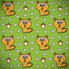 Funny squirrels pattern
