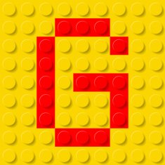Letter G in construction kit