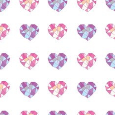 geometric hearts