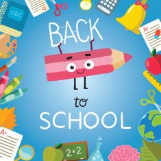 back to school - background with education icons