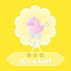 Baby shower card N162