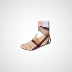 Abstract illustration on sock N139