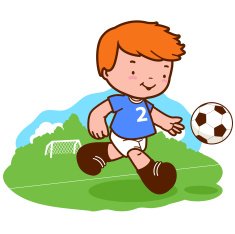 Little boy playing soccer N4